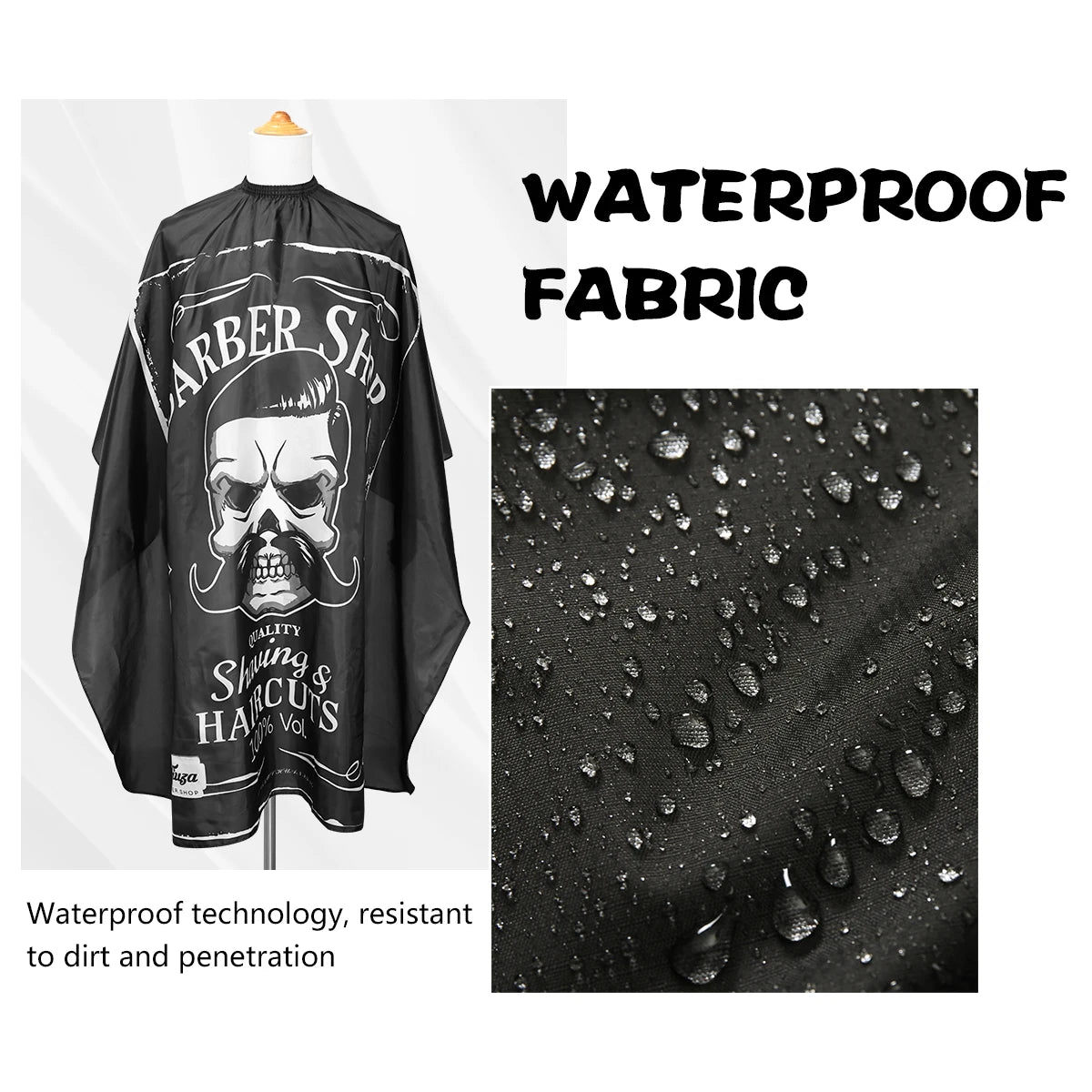 Retro Polyester Antistatic Waterproof Hairdresser Apron