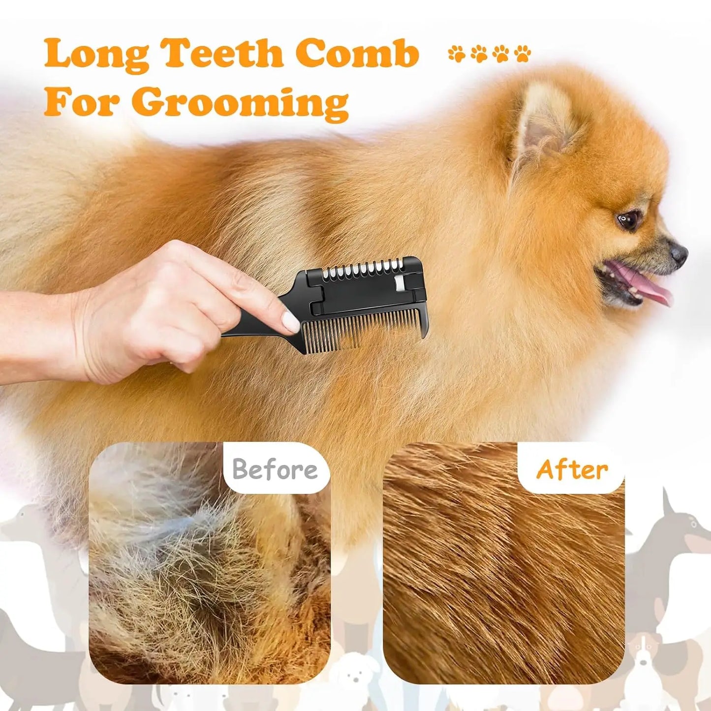 Barbershop Hair Thinning Razor Comb