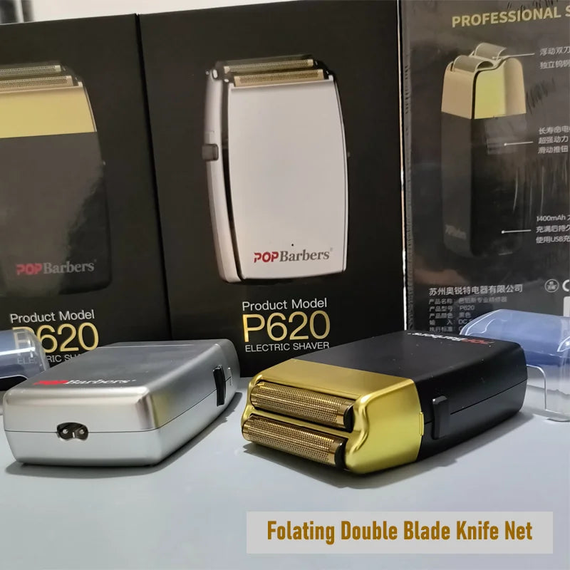 11000 RPM P620 Electric Men's USB Double Foil Shaver Hair Clipper