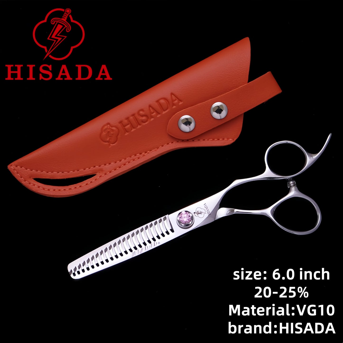 HISADA 6/6.5/7 inch Stainless Steel Professional Hairdressing Scissors