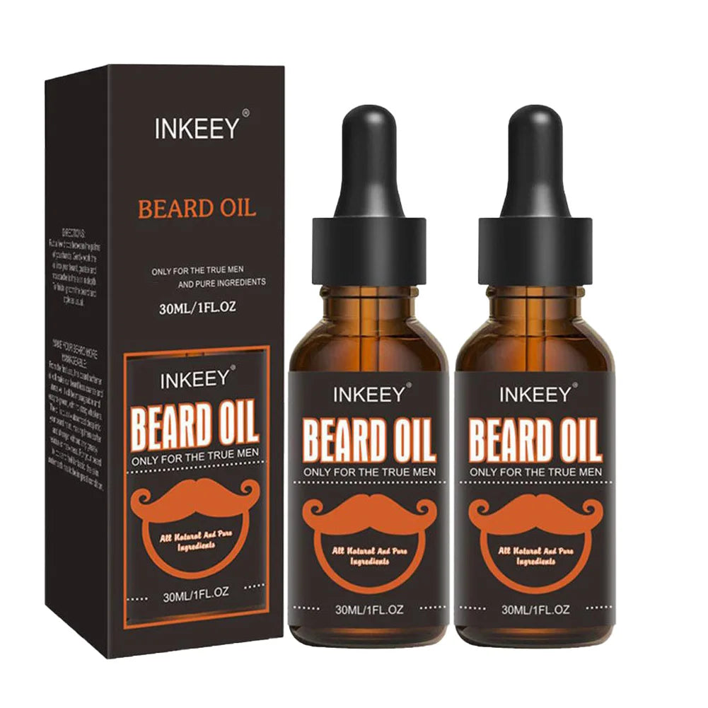 2PCS: Facial Hair Natural Organic Oil Care kit