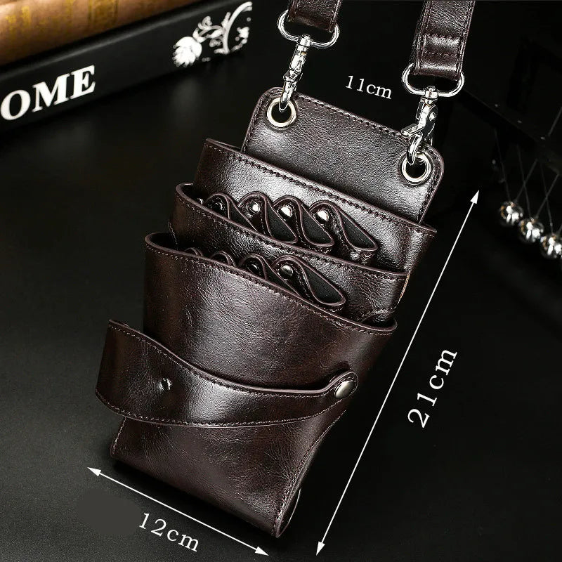 8 Pocket Khaki Hairdressing Holster Pouch Belt