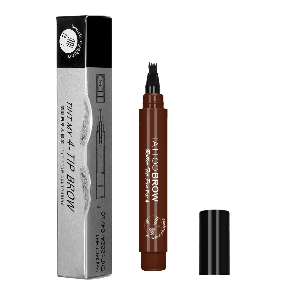 4-Tip Beard ,Mustache and,Eyebrow Coloring Pen Filler Hair Enhancer