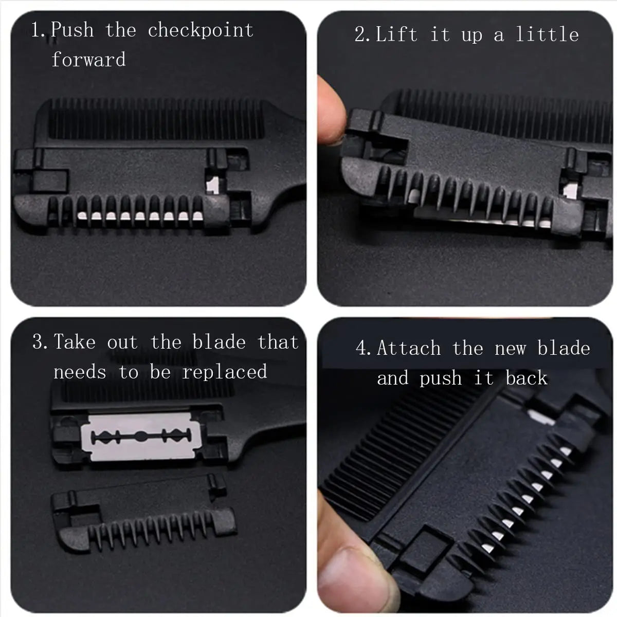 Barbershop Hair Thinning Razor Comb