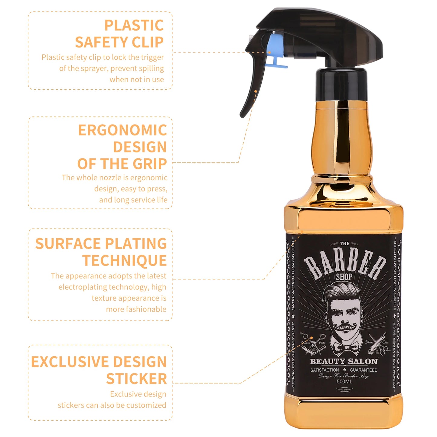 500ML Hair Spray Bottle Atomizer