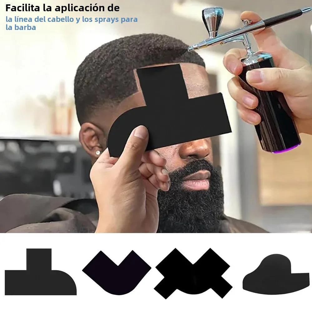 4PCS: Hairline ,Beard Shaping Enhancement Lineup Kit