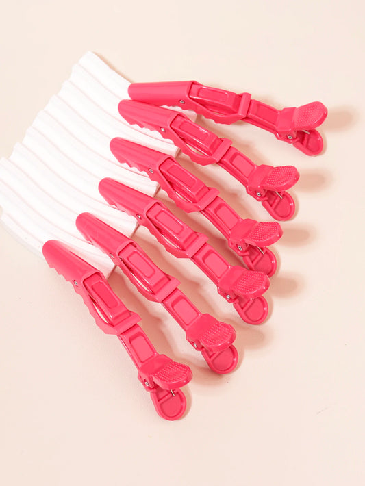 6PCS: Plastic Alligator Hairdressing Hairpins