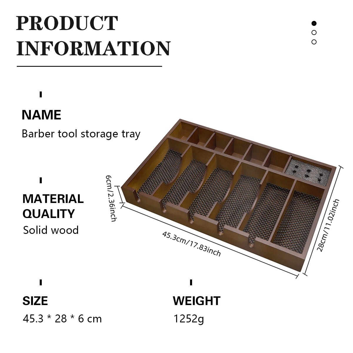 Barbershop Scissors Woodiness Organizer Box