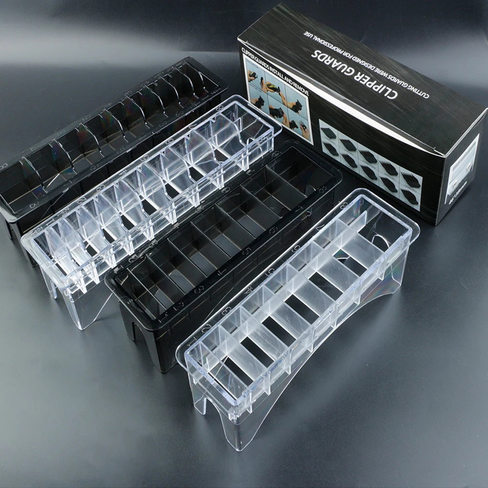 8-10Pcs: Hair Clipper Guards Stand Case Holder