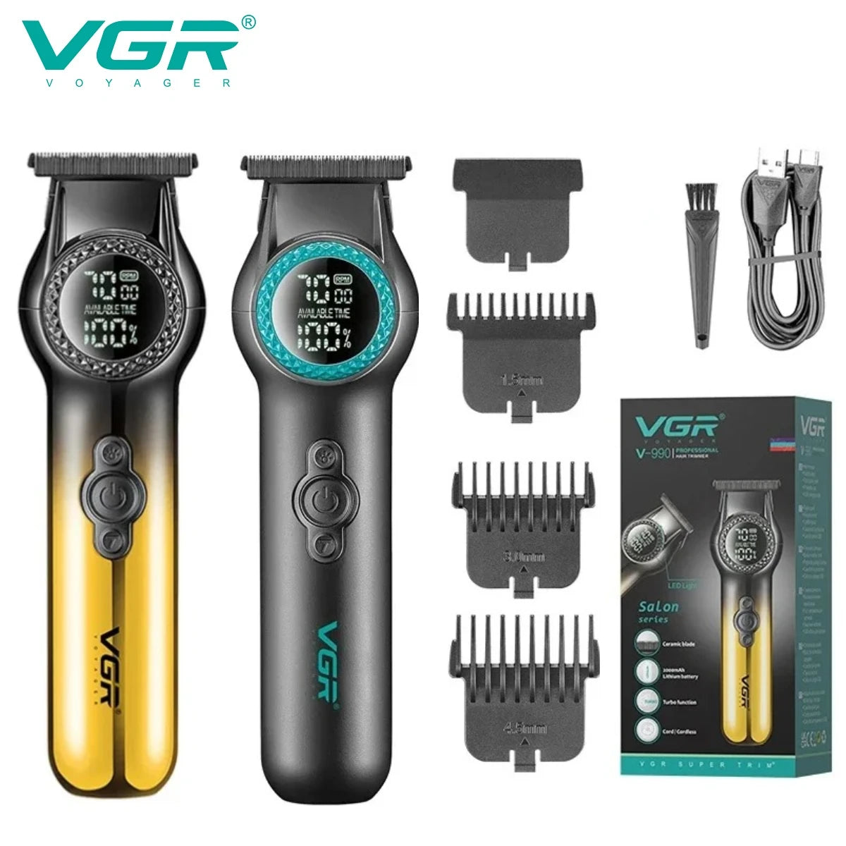 VGR Electric Cordless 8000 RPM Hair Trimmer