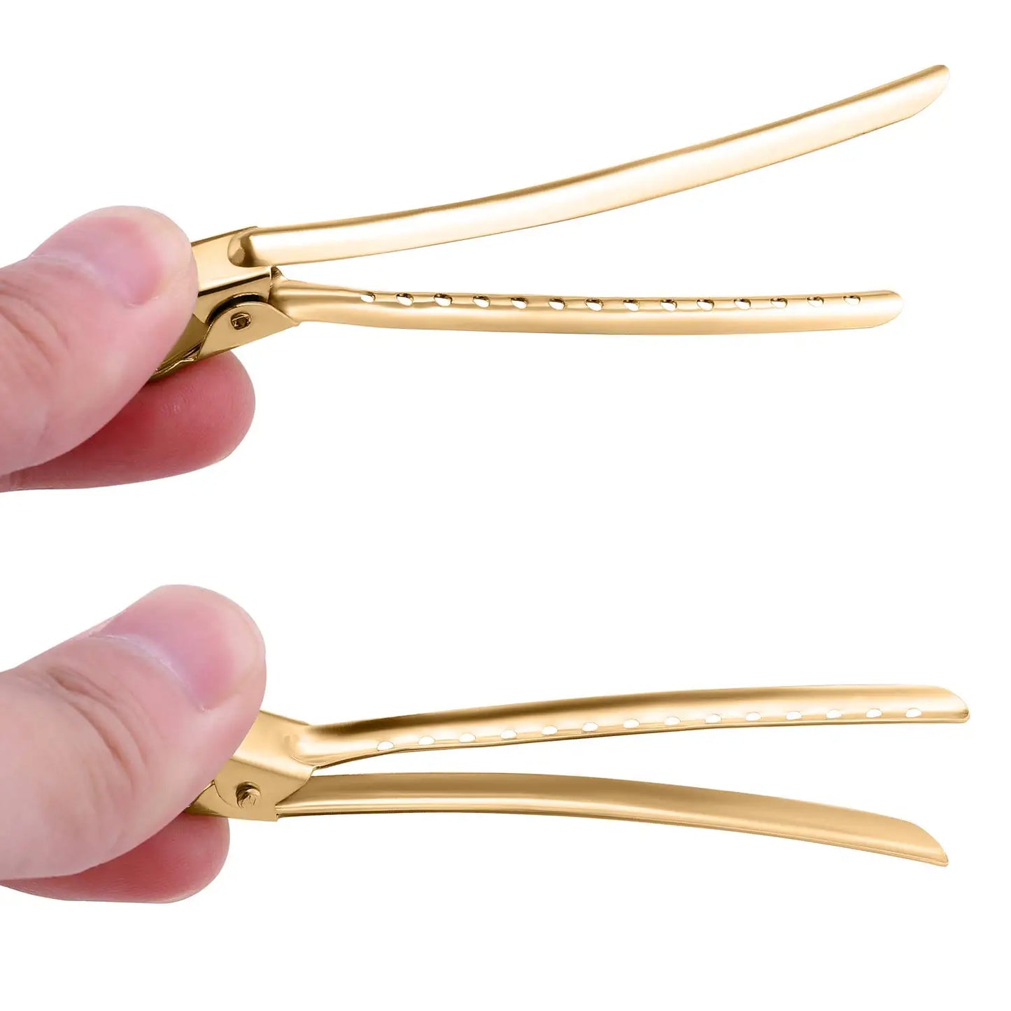 5-10Pcs: Hair Care Stainless Steel Sectioning Clamps