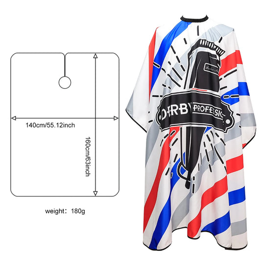 Red ,Blue Salon Hairdressing Apron Cape