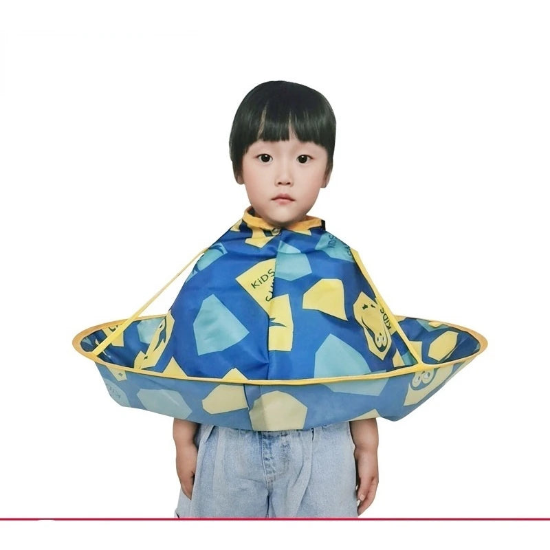 Children’s Umbrella Cloth Foldable Waterproof Barbershop Apron Cape