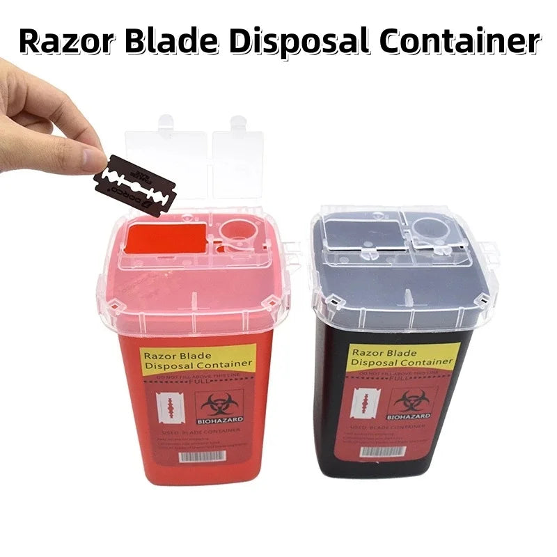 Razor Blade Disposal Case Mini Trash Storage Box
