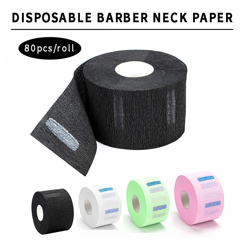 1Roll: Stretchy Disposable Barber Neck Strip Papers