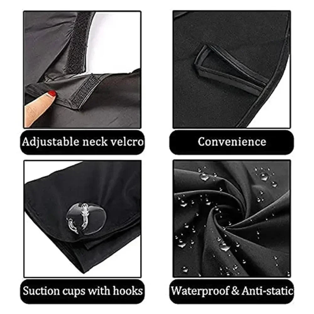 Waterproof Shaving Apron Hair Catcher Men Trimming Cape
