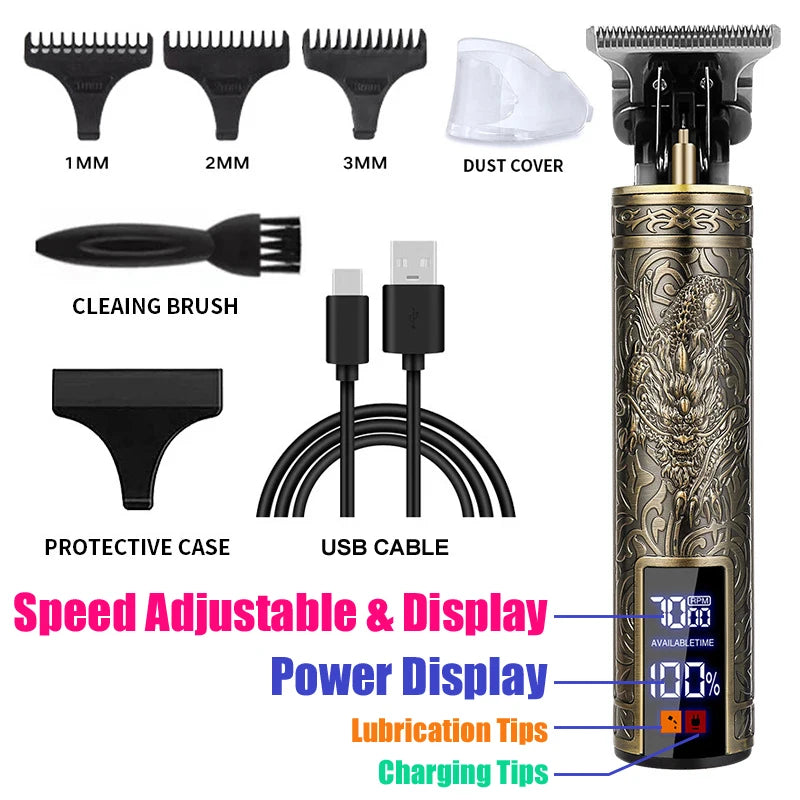 T9 Electric Cordless Beard Shaving Body Hair Trimmer