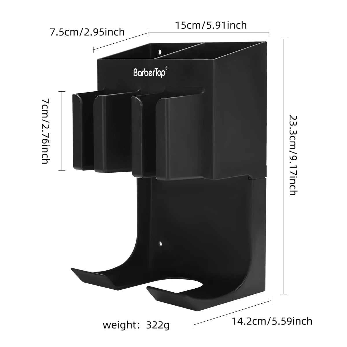 Professional Salon Wall Mounted Storage Holder