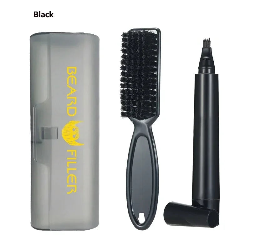Waterproof Beard Pen/Pencil Eyebrow ,Mustache Repair Coloring Tool