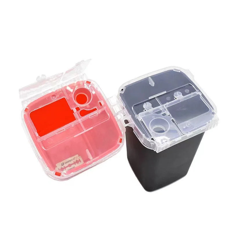 Razor Blade Disposal Case Mini Trash Storage Box