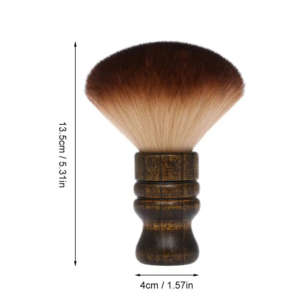 Salon Solid Wood Handle facial Brush Duster