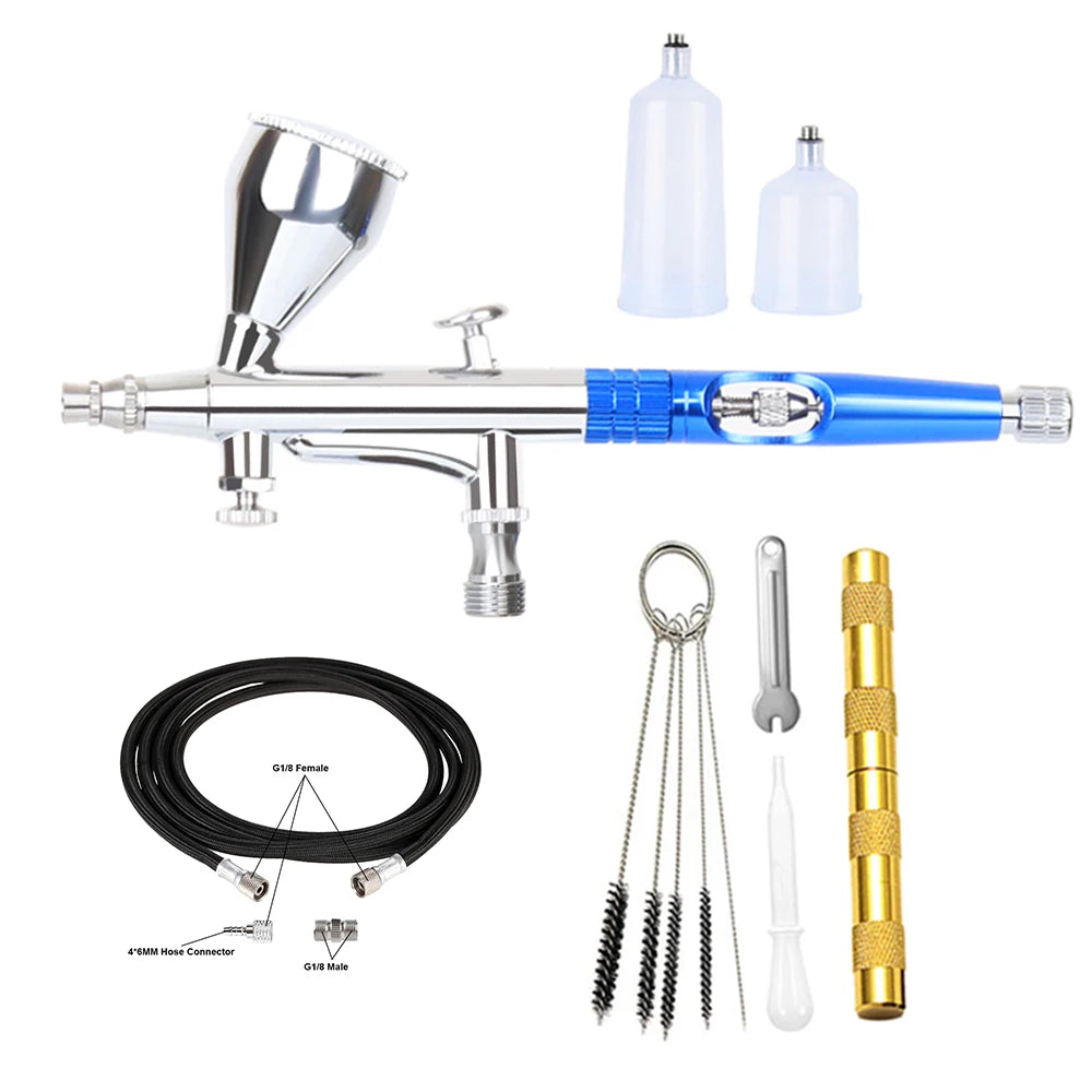 AC180Z Dual Action 15-50 PSI Spray Airbrush Gun