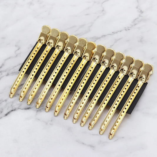 5-10Pcs: Hair Care Stainless Steel Sectioning Clamps