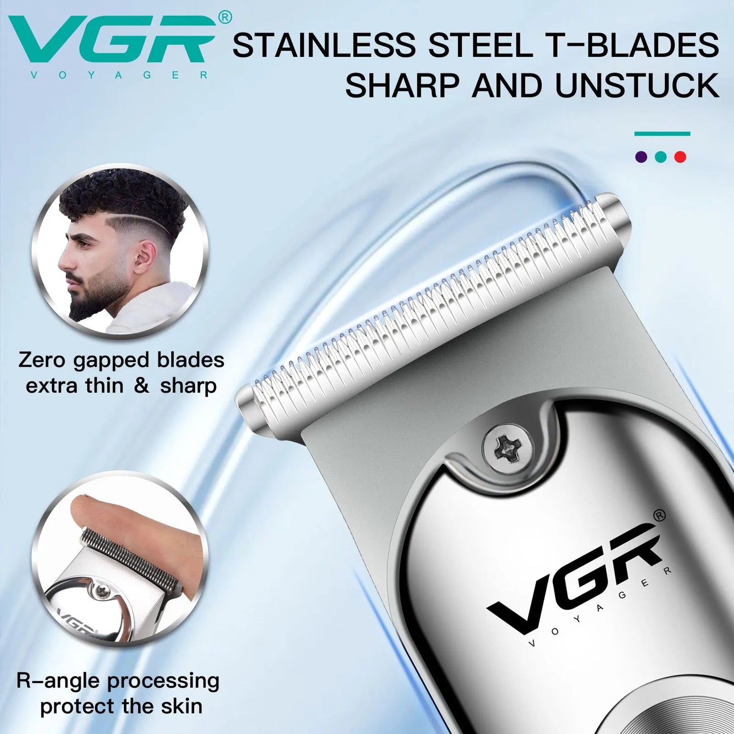 VGR071 T-blade Cordless Rechargeable Hair Clippers
