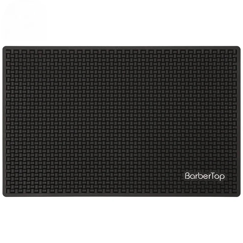 Black Anti Slip Barber Station Pad