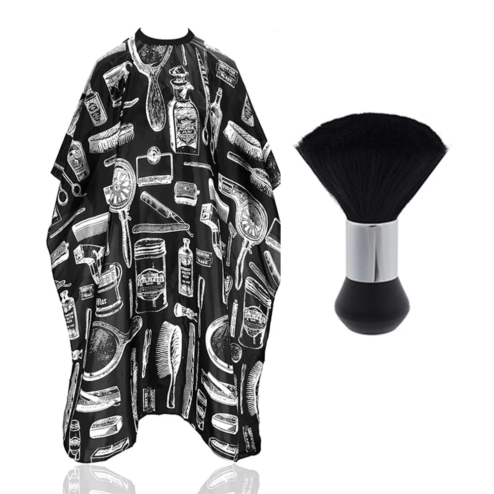 Waterproof Hairdressing Shawl Bib Paper Set Nylon Clothing Hair Isolating Hair Dye kit