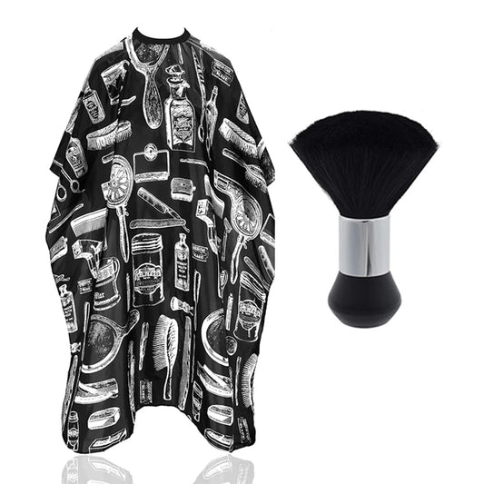 Waterproof Hairdressing Shawl Bib Paper Set Nylon Clothing Hair Isolating Hair Dye kit