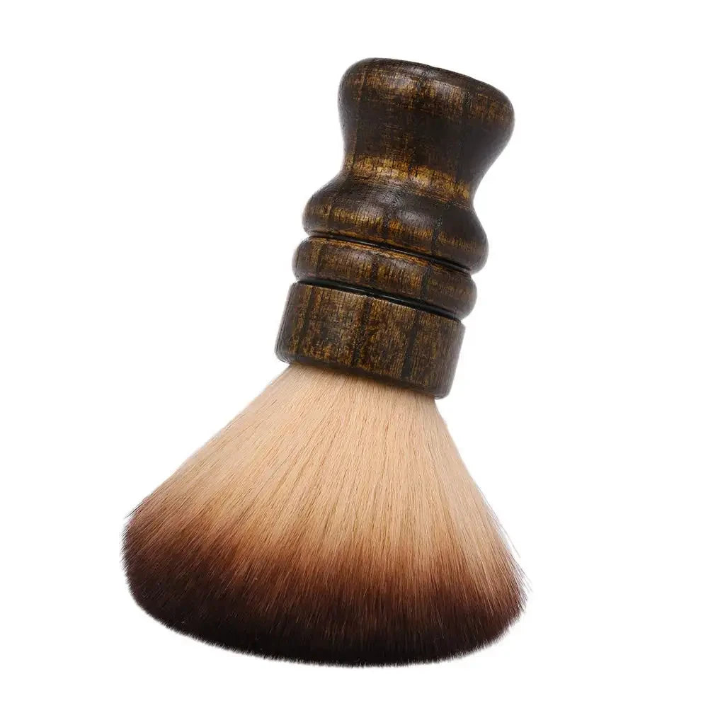 Salon Solid Wood Handle facial Brush Duster