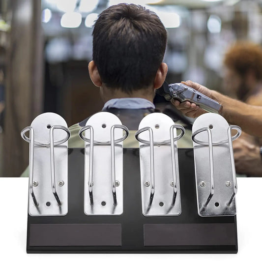 Barbershop Hair Clipper Station Display Rack Organizer