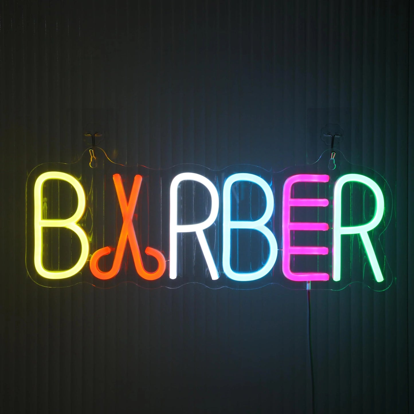Portable USB Adjustable Brightness BarberShop “Open” Neon Light Sign