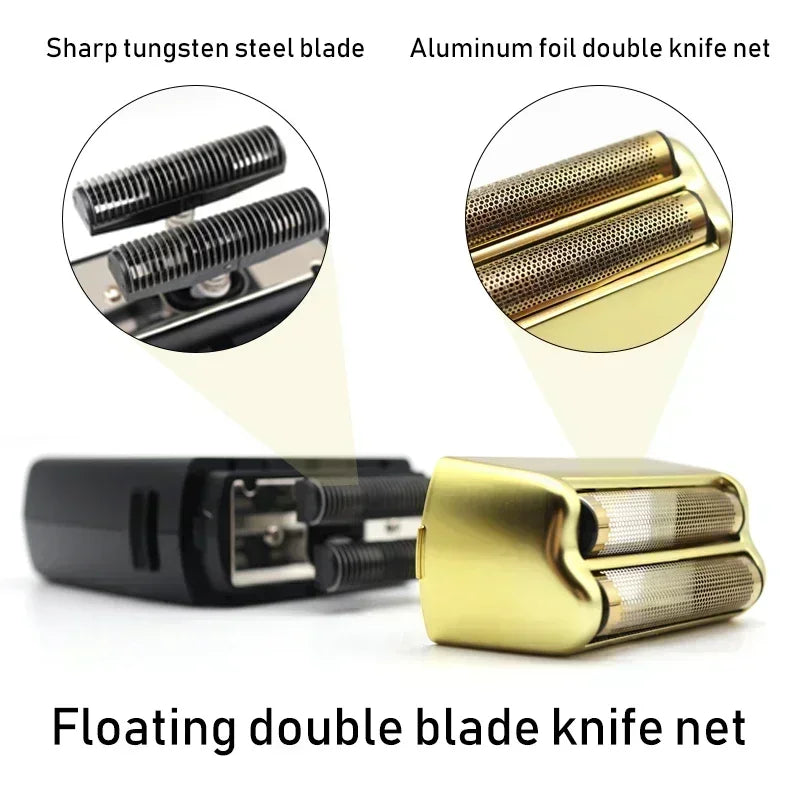 USB 11000 RPM P620 Electric Double Foil Shaver Men's Beard Trimmer