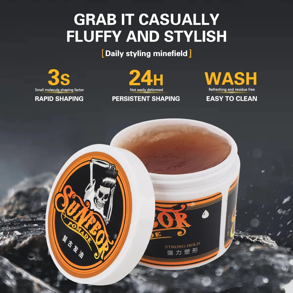 Retro Hairstyling Moisturizing Clay Oil