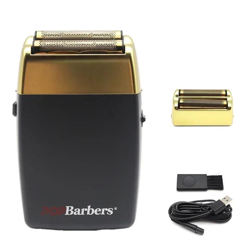 USB 11000 RPM P620 Electric Double Foil Shaver Men's Beard Trimmer