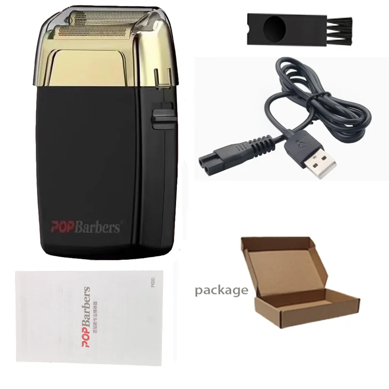 11000 RPM P620 Electric Men's USB Double Foil Shaver Hair Clipper