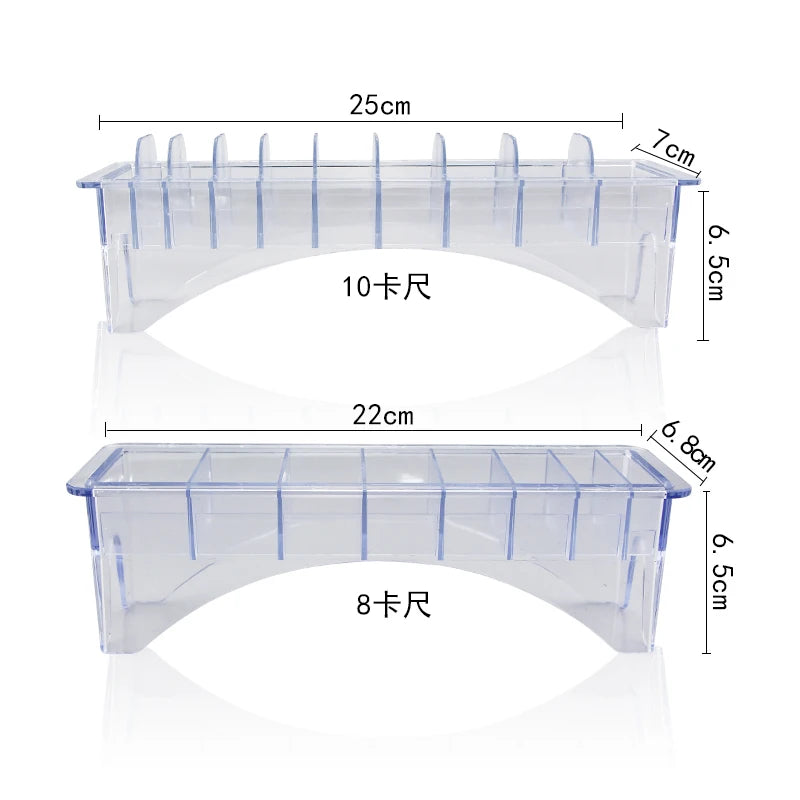 8-10Pcs: Hair Clipper Guards Stand Case Holder