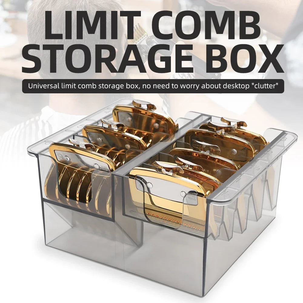 New Salon Hair Clipper Limit Comb Storage Box
