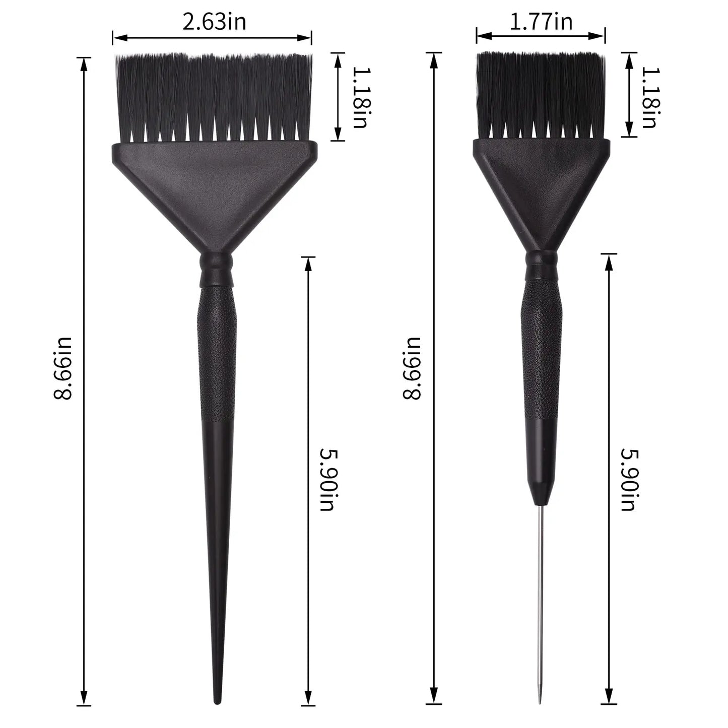 Black Stretchy Rubber Hair Dye Gloves ,Brush Tool Set