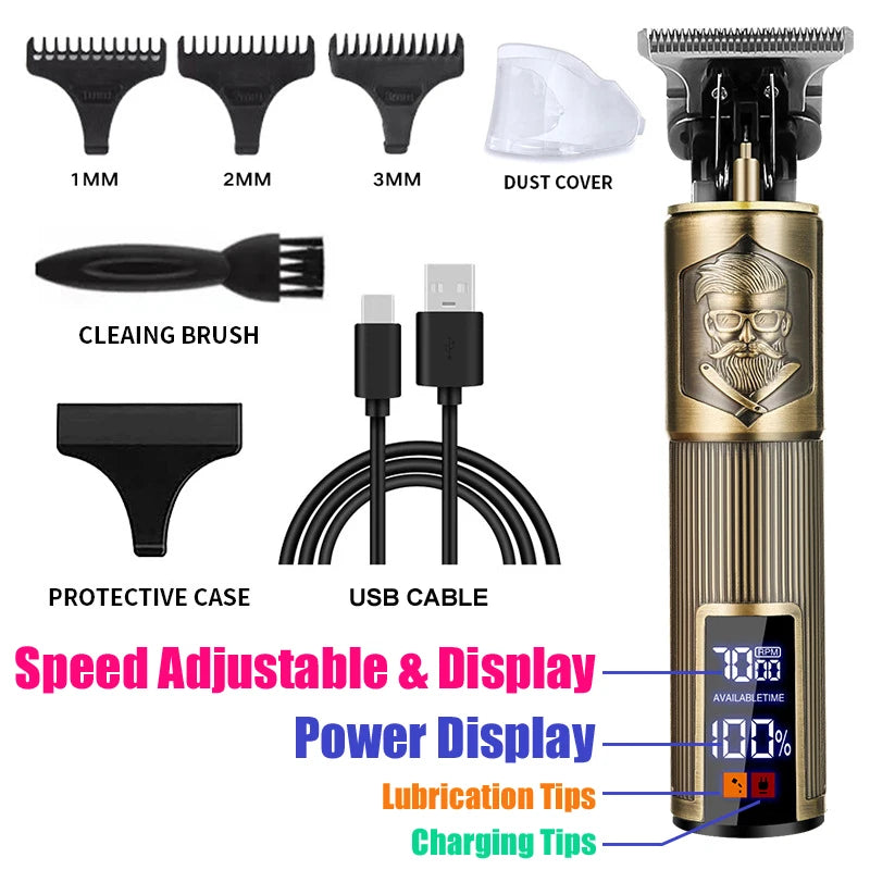 T9 Electric Cordless Beard Shaving Body Hair Trimmer