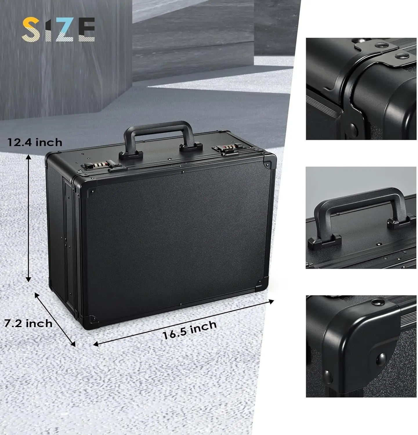 2 Wheel Barber Case w Sliding Tray ,Professional Barbers Travel Suitcase