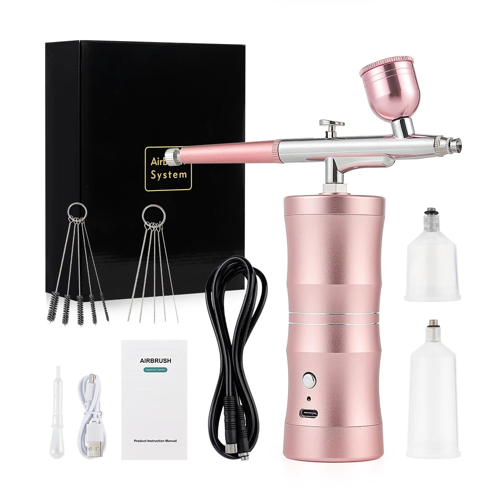 Portable 0.3mm Airbrush With 150cm Air Tube Painting Spray gun