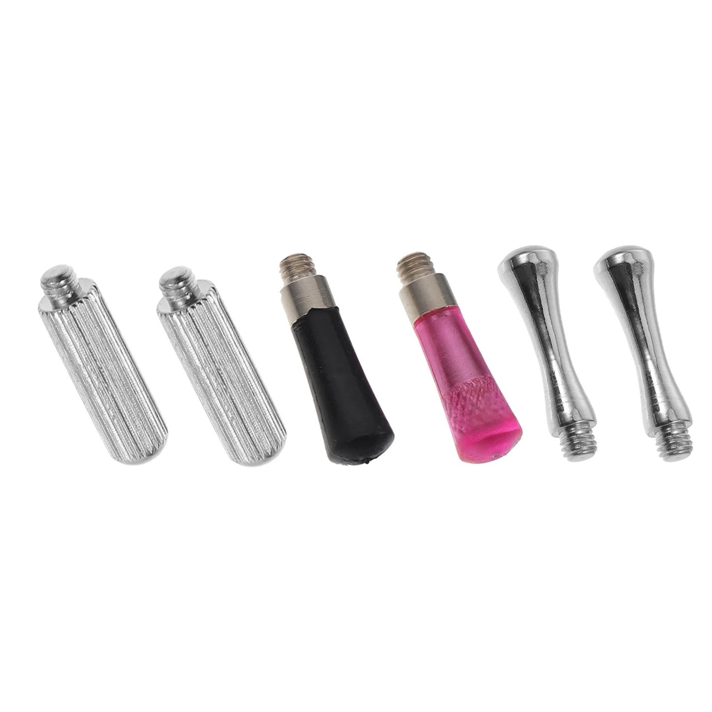 6PCS: Silver Stainless Steel Shear Grooming Finger rest Scissors