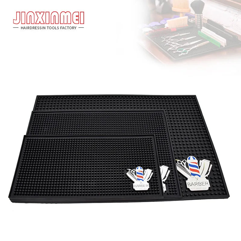Barber Silicone Station Mat Display