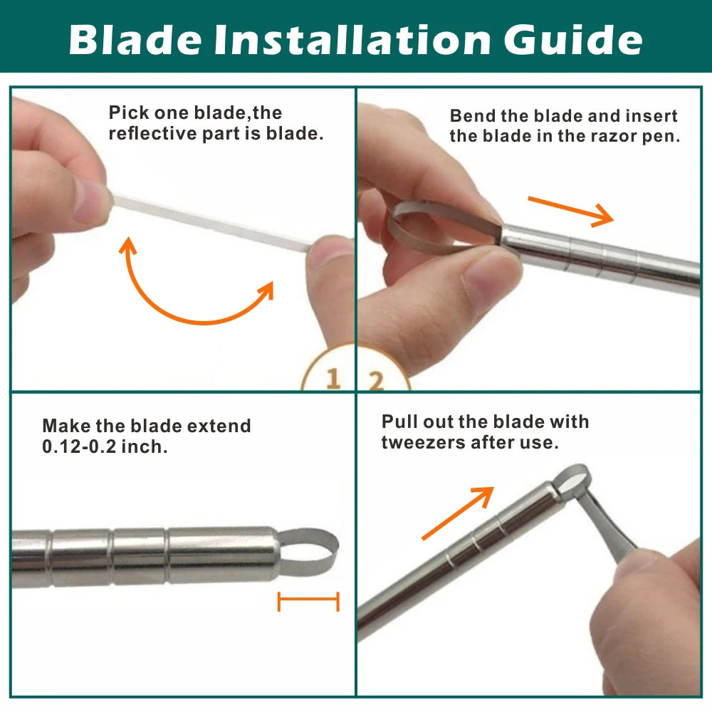 1Pen: 10 Blades Engraved Hair Trimmers
