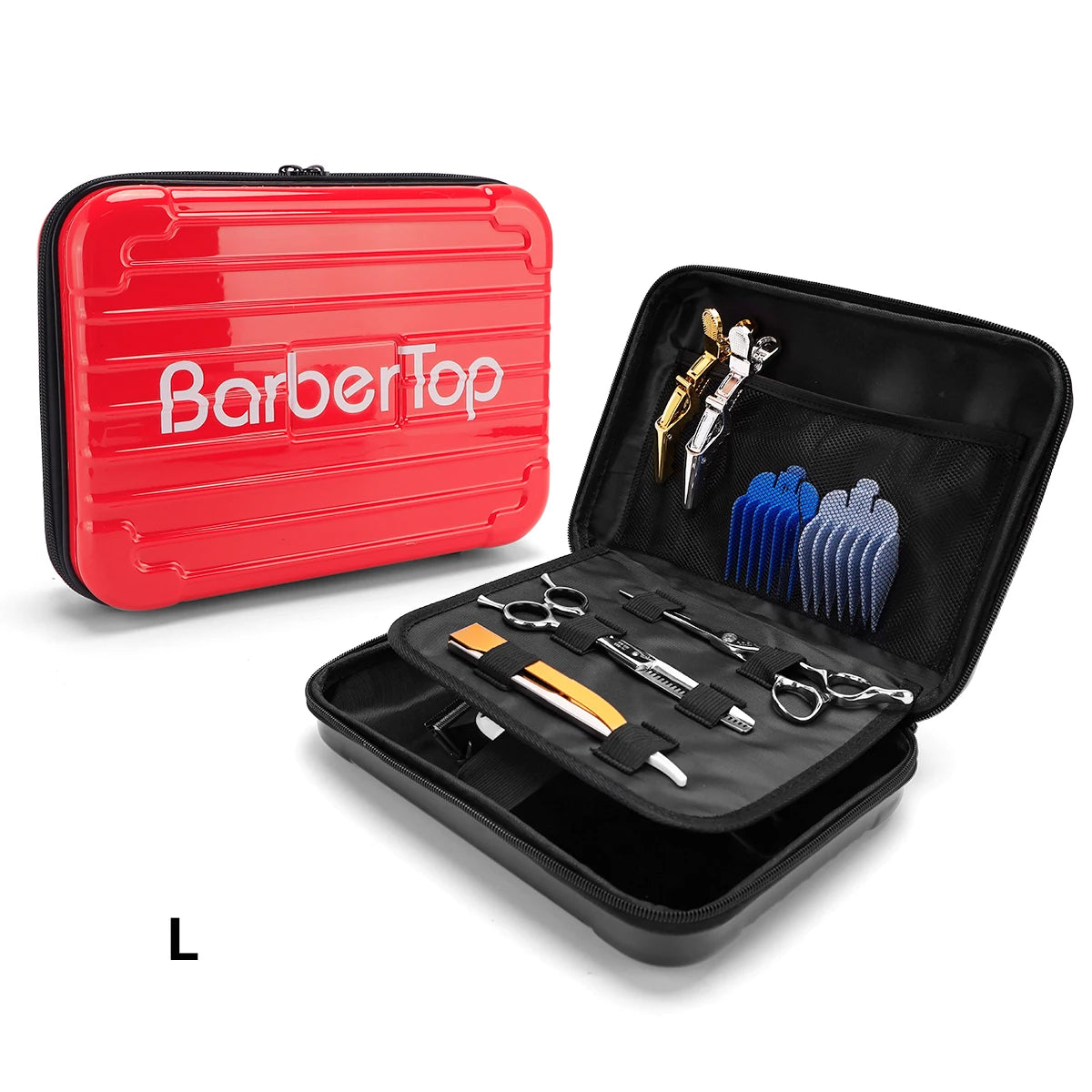 Portable Hair Scissors Case Bag Suitcase