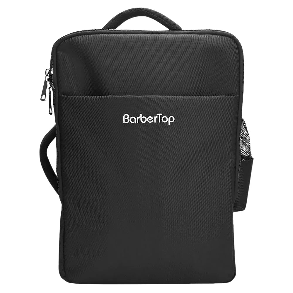 Black Polyester Multifunctional Portable Storage Travel Backpack
