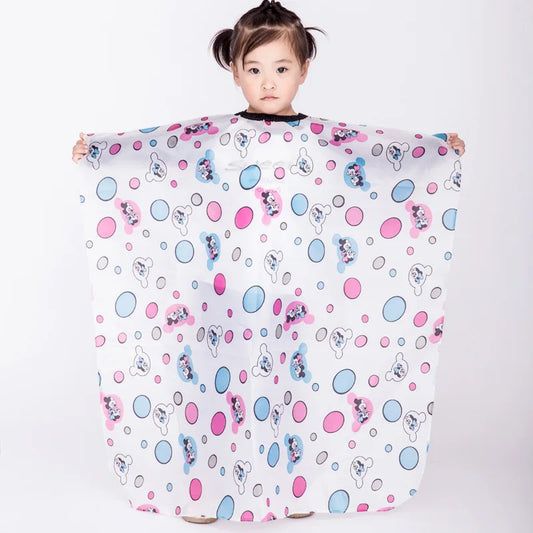 Children’s Waterproof Cartoon designed HairStyling Apron Cape